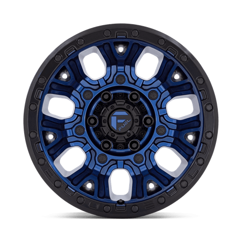 Fuel 1PC D82717907550 D827 17X9 5X5.0 DK-BLUE BLK-RG 1MM - Truck Part Superstore