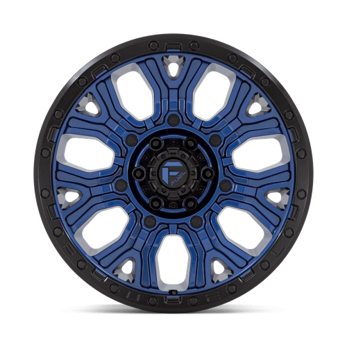 Fuel 1PC D82720908950 D827 20X9 6X135 DK-BLUE BLK-RG 1MM - Truck Part Superstore