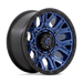 Fuel 1PC D82720901750 D827 20X9 8X170 DK-BLUE BLK-RG 1MM - Truck Part Superstore