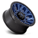 Fuel 1PC D82720908250 D827 20X9 8X6.5 DK-BLUE BLK-RG 1MM - Truck Part Superstore
