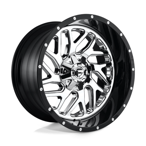 Fuel 2PC D21120009847 D211 20X10 6X135/5.5 CHR-PLATED-GBL -19MM - Truck Part Superstore