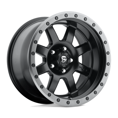 Fuel 1PC D55118007345 D551 18X10 5X5.0 MT-BLK-GBR -24MM - Truck Part Superstore