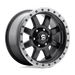 Fuel 1PC D55118008350 D551 18X10 6X5.5 MT-BLK-GBR -12MM - Truck Part Superstore