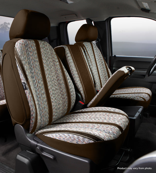FIA TR47-42 BROWN Wrangler™ Custom Seat Cover; Saddle Blanket; Brown; Split Seat 40/20/40; - Truck Part Superstore