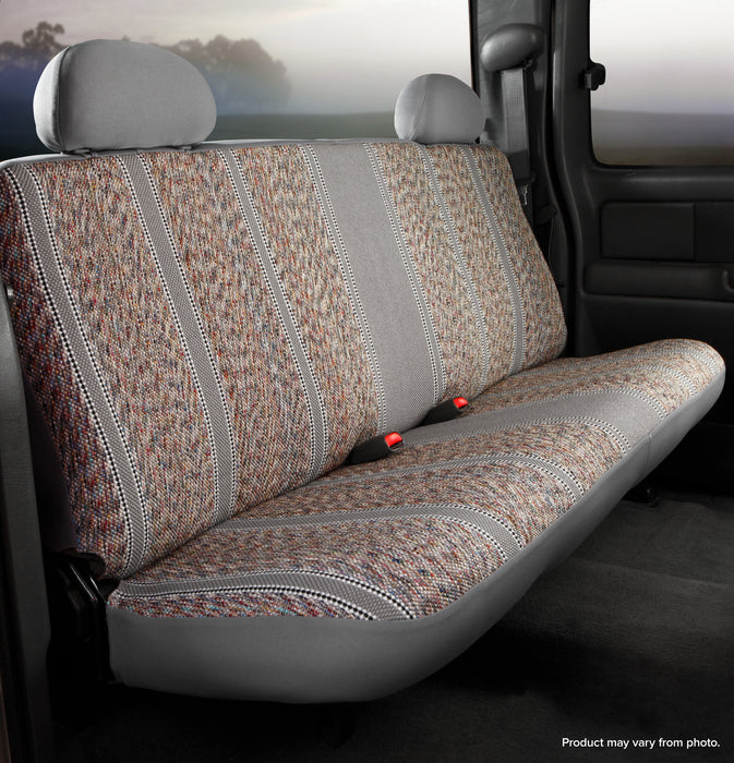 FIA TR42-5 GRAY Wrangler™ Custom Seat Cover; Saddle Blanket; Gray; Bench Seat; - Truck Part Superstore