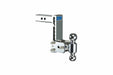 B&W Trailer Hitches TS10040C 10" Chrome T&S, Double Ball - Truck Part Superstore