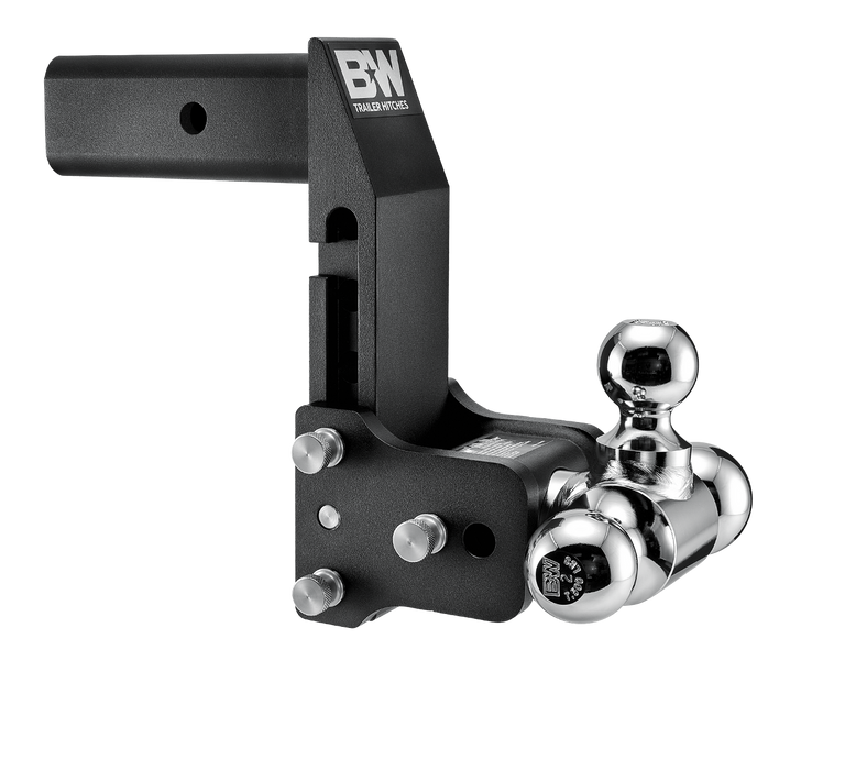 B&W Trailer Hitches TS20067BMP 2.5 Model 10 Blk T&S Tri Ball for Multi-Pro Tailgate - Truck Part Superstore