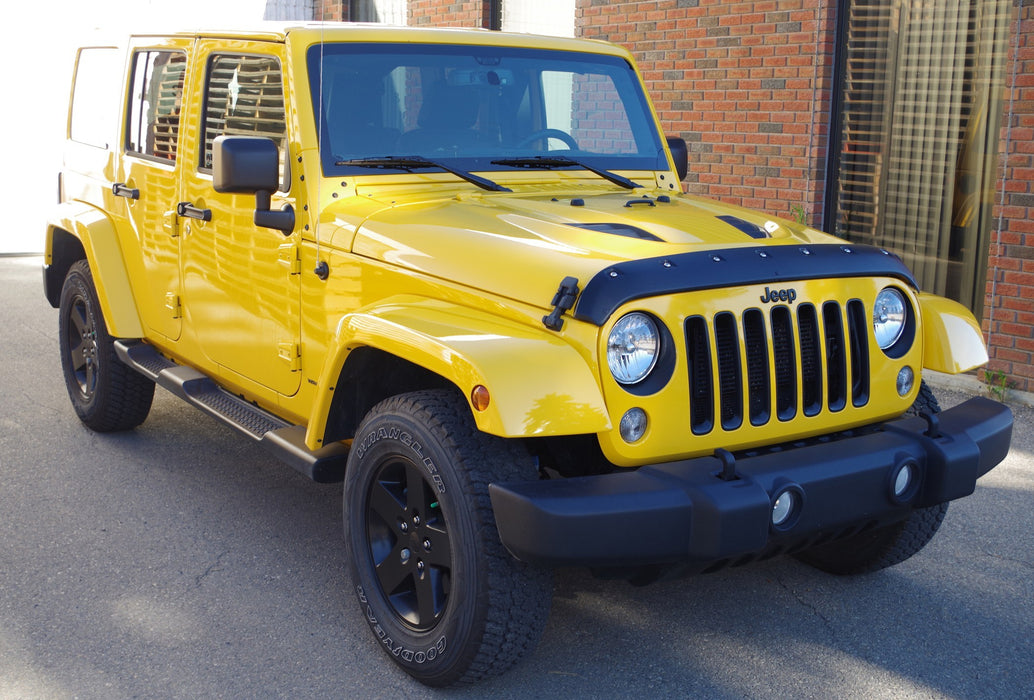 Tough Guard TS7W07 Jeep JK Hood Guard For 07-18 Wrangler JK Black Smooth Tough Guard - Truck Part Superstore