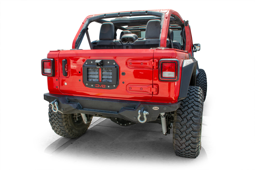 DV8 Offroad TSJL-02 Jeep JL Spare Tire Delete with Camera Mount 18-Present Wrangler JL DV8 Offroad - Truck Part Superstore