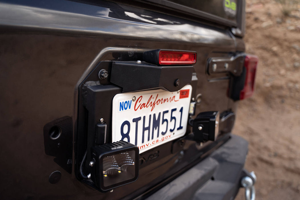 DV8 Offroad TSJL-03 Spare Tire Delete With Light Mounts For 18-22 Jeep Wrangler JL DV8 Offroad - Truck Part Superstore