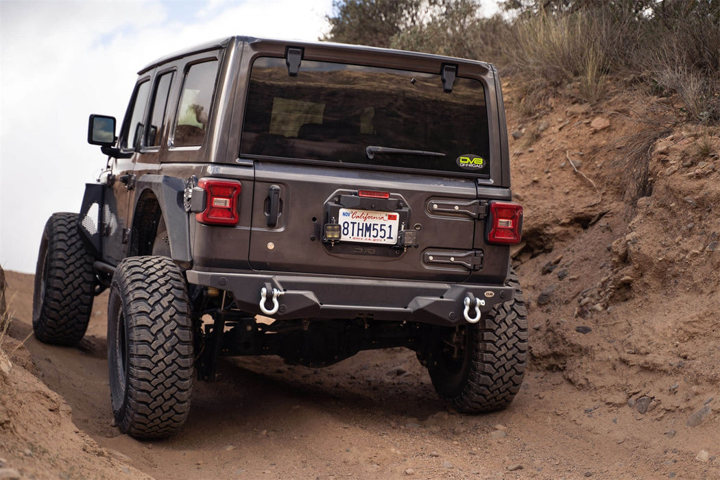 DV8 Offroad TSJL-03 Spare Tire Delete With Light Mounts For 18-22 Jeep Wrangler JL DV8 Offroad - Truck Part Superstore
