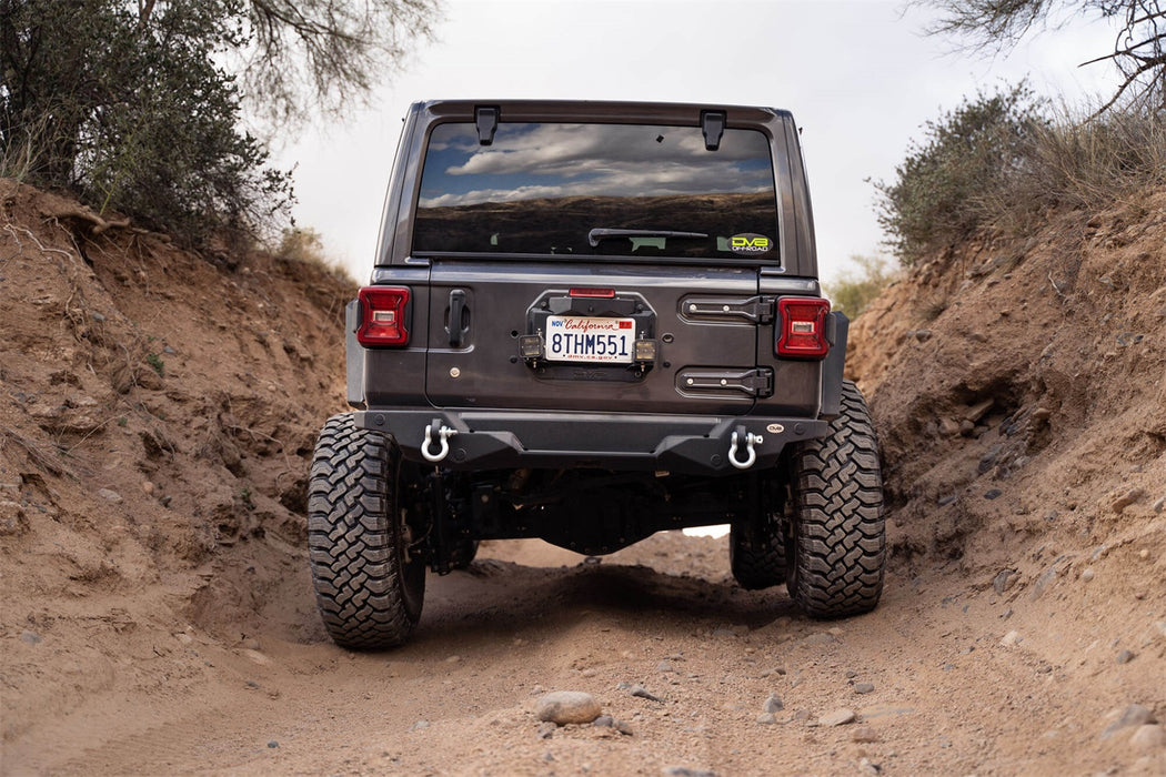 DV8 Offroad TSJL-03 Spare Tire Delete With Light Mounts For 18-22 Jeep Wrangler JL DV8 Offroad - Truck Part Superstore