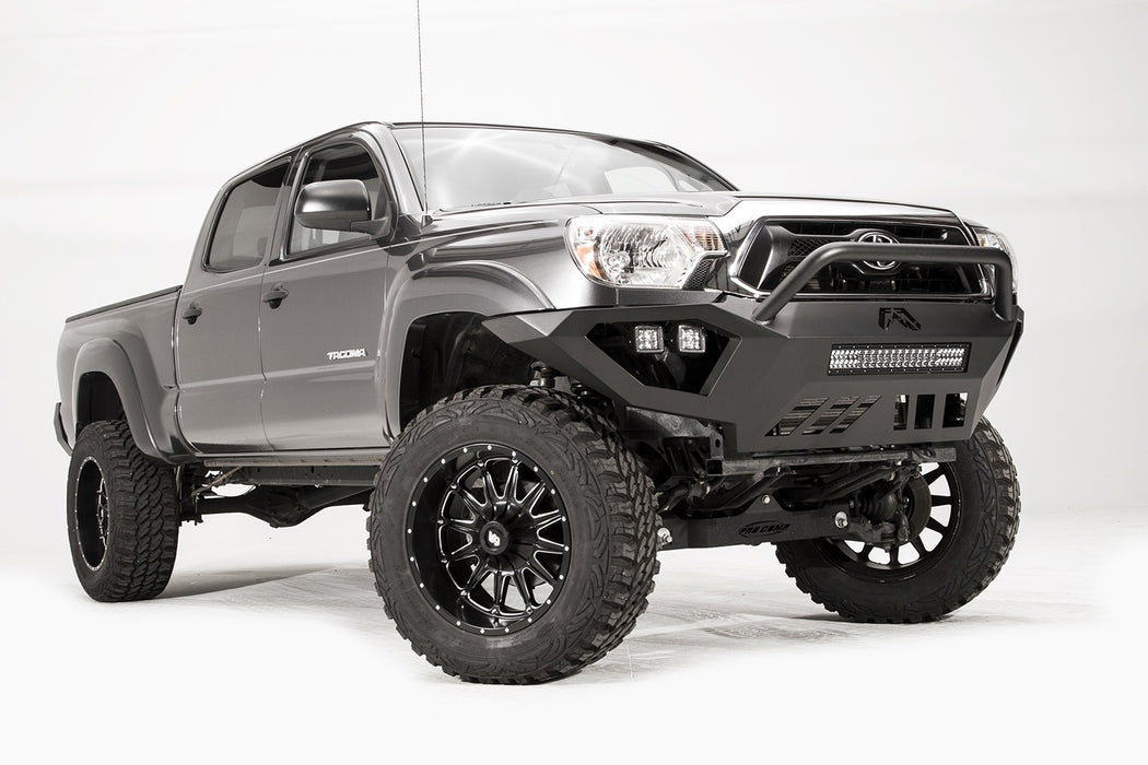 Fab Fours TT12-D1652-B Vengeance Front Bumper; Uncoated/Paintable; w/Pre-Runner Grill Guard; [AWSL]; - Truck Part Superstore