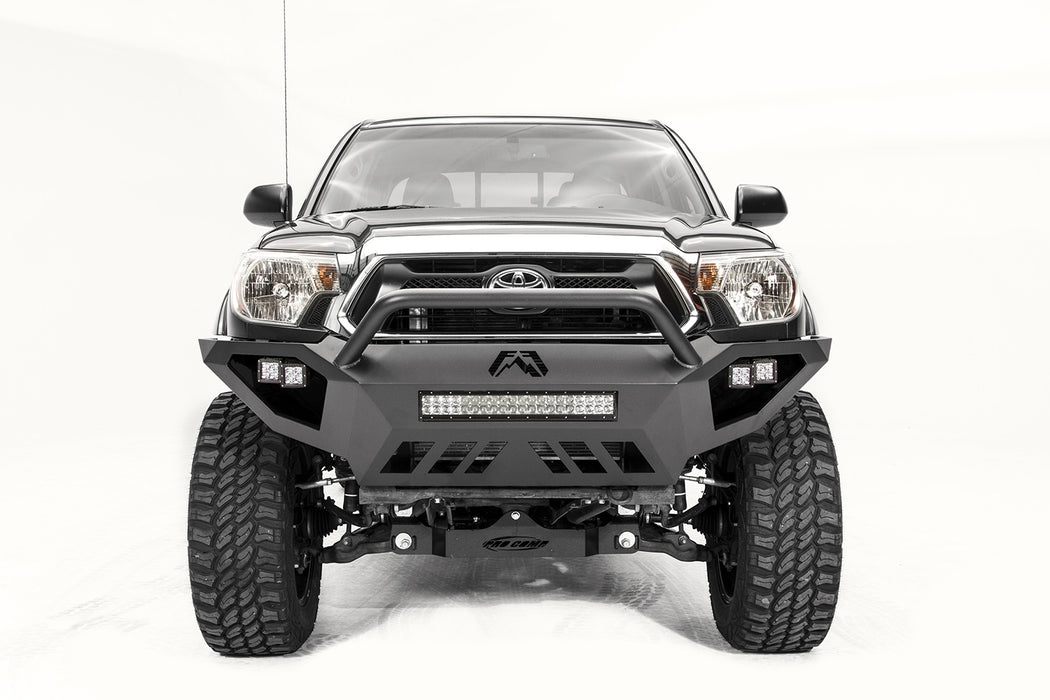 Fab Fours TT12-D1652-1 Vengeance Front Bumper; 2 Stage Black Powder Coated; w/Pre-Runner Grill Guard; - Truck Part Superstore
