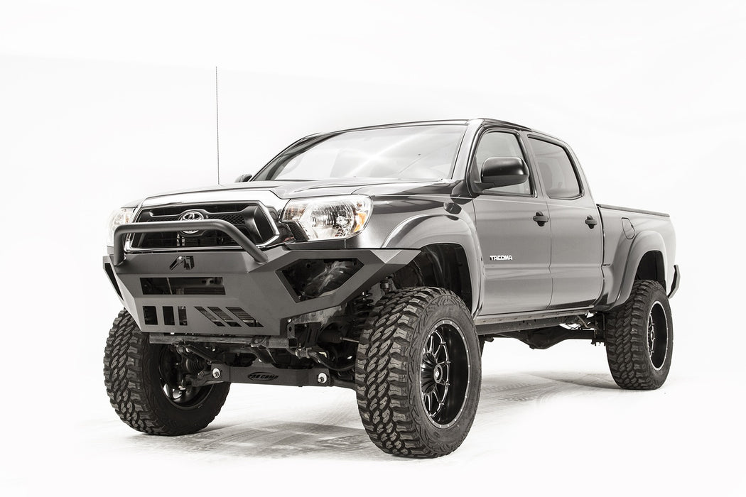 Fab Fours TT12-D1652-B Vengeance Front Bumper; Uncoated/Paintable; w/Pre-Runner Grill Guard; [AWSL]; - Truck Part Superstore