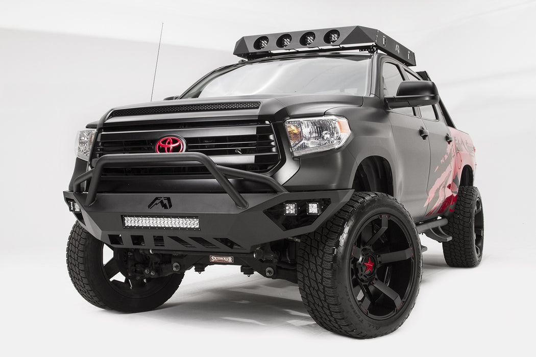 Fab Fours TT14-D2852-1 Vengeance Front Bumper; 2 Stage Black Powder Coated; Pre-Runner Guard; - Truck Part Superstore