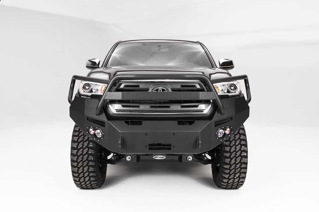 Fab Fours TT16-B3650-B Premium Winch Front Bumper; Uncoated/Paintable; w/Grill Guard; [AWSL]; - Truck Part Superstore