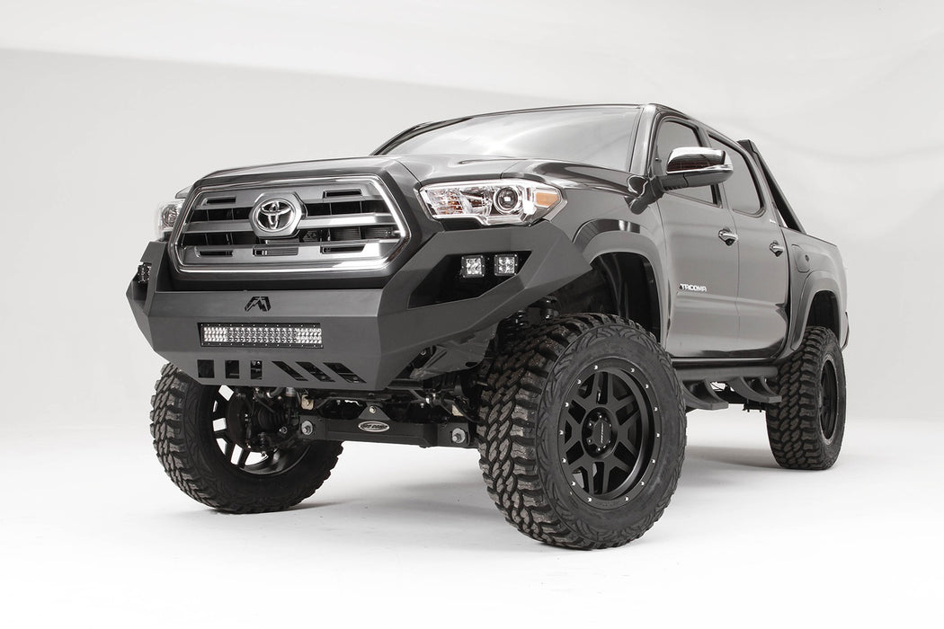 Fab Fours TT16-D3651-1 Vengeance Front Bumper; 2 Stage Black Powder Coated; No Guard; - Truck Part Superstore