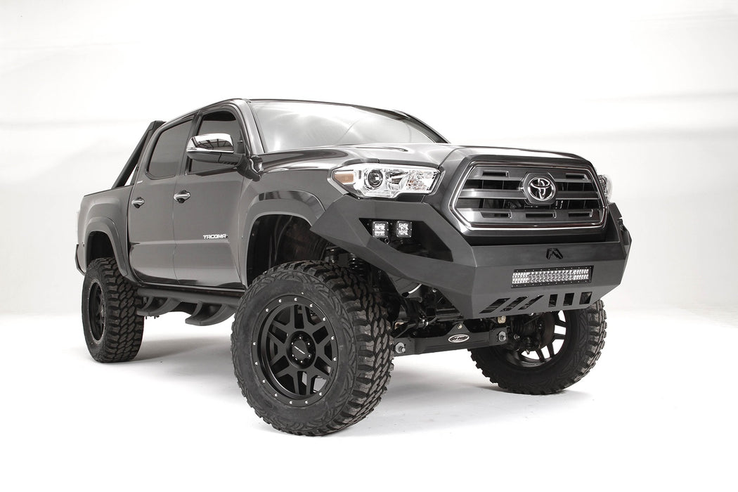 Fab Fours TT16-D3651-1 Vengeance Front Bumper; 2 Stage Black Powder Coated; No Guard; - Truck Part Superstore