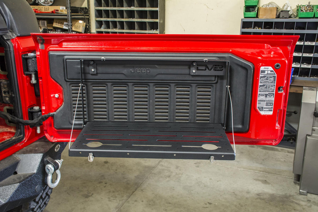 DV8 Offroad TTJL-01 Jeep JL Tailgate Mounted Trail Table 18-Pres Wrangler JL DV8 Offroad - Truck Part Superstore