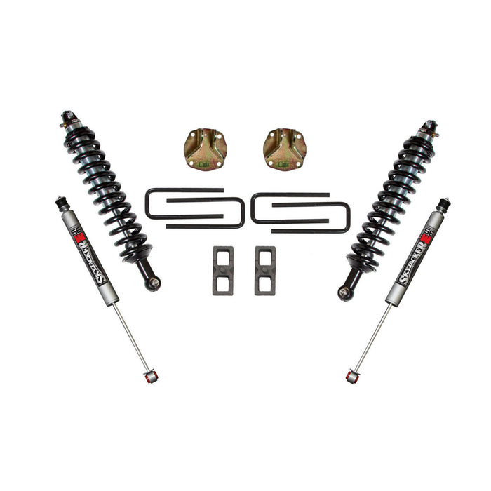 Skyjacker TU730BM Suspension Lift Kit w/Shock 3 Inch Lift 07-19 Toyota Tundra Incl. Front Coil Over Shocks Front Coil Springs Upper Coil-Over Shock Brackets Lift Blocks U-Bolts Rear M95 Monotube Shocks Skyjacker - Truck Part Superstore