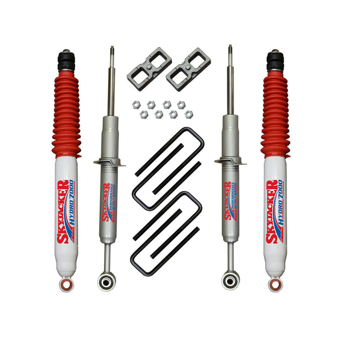Skyjacker TU730STBH Suspension Lift Kit w/Shock 3 Inch Lift 07-19 Toyota Tundra Incl. Front Struts Rear Lift Blocks Rear U-bolts Rear Hydro 7000 Shocks Skyjacker - Truck Part Superstore