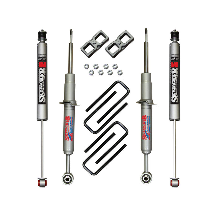 Skyjacker TU730STBM Suspension Lift Kit w/Shock 3 Inch Lift 07-19 Toyota Tundra Incl. Front Struts Rear Lift Blocks Rear U-bolts Rear M95 Monotube Shocks Skyjacker - Truck Part Superstore