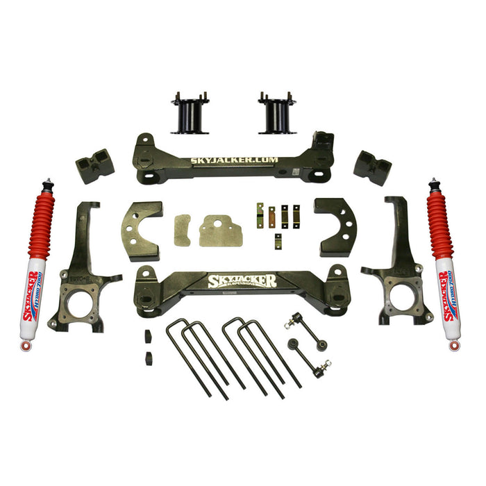 Skyjacker TU745BKH Suspension Lift Kit w/ Hydro 700 Shock 4.5 Inch Lift 07-19 Toyota Tundra Incl. Front Strut Spacer Block U Bolts Brake Line Brackets Skyjacker - Truck Part Superstore