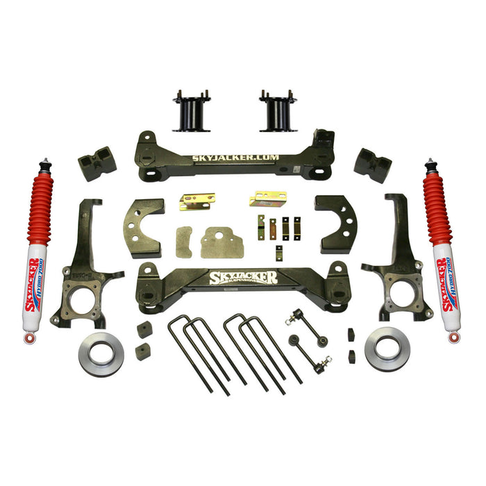 Skyjacker TU760BKH Suspension Lift Kit w/Shock 6 Inch Lift 07-19 Toyota Tundra Incl. Front Strut Spacer Kit Blocks U Bolts Brake Line Brackets Skyjacker - Truck Part Superstore