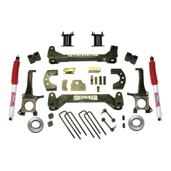 Skyjacker TU760BKH-R Suspension Lift Kit w/Shock 6 Inch Lift 07-19 Toyota Tundra Incl. 2 Hydro Shocks/Coil Spring Spacers Red Boot Skyjacker - Truck Part Superstore