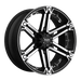 Tuff 2090T01105D47F78C TUT01 20X9 5X4.5/5.0 F-BLK MACH-FC 10MM - Truck Part Superstore