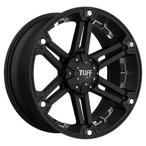 Tuff 1780T01105140M08C TUT01 17X8 5X5.5 F-BLK CHR-INS 10MM - Truck Part Superstore