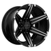 Tuff 2210T12-25D50M87 TUT12 22X10 5X135/5.5 S-BLK MILLED -25MM - Truck Part Superstore