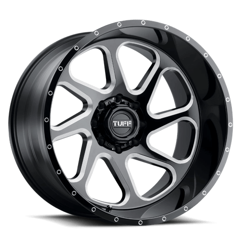 Tuff 2212T2B-56135B87R TUT2B 22X12 6X135 G-BLK MILL -45MM - Truck Part Superstore