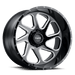 Tuff 2414T2B-28170B25L TUT2B 24X14 8X170 G-BLK MILL -72MM - Truck Part Superstore