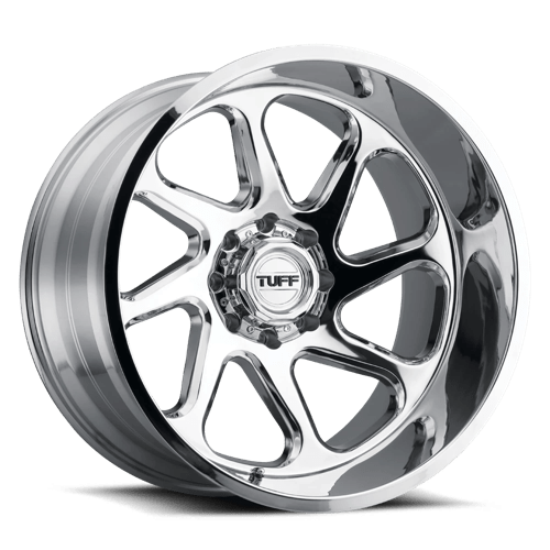 Tuff 2414T2B-28165C25R TUT2B 24X14 8X6.5 CHROME -72MM - Truck Part Superstore