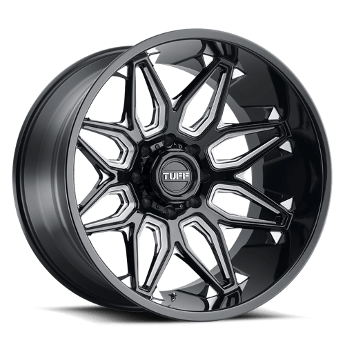 Tuff 2212T3B-58180B25 TUT3B 22X12 8X180 G-BLK MILL -45MM - Truck Part Superstore