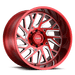 Tuff 2414T4B-25127R71L TUT4B 24X14 5X5.0 C-RED MILL -72MM - Truck Part Superstore