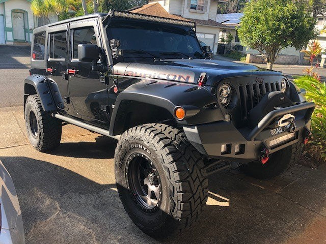 Tough Guard TV7W07-4 Jeep JK Window Visors For 07-18 Wrangler JK 4 Door Pair Tough Guard - Truck Part Superstore