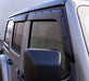 Tough Guard TV7W18-4 Jeep JL, Gladiator Window Visors For 18-20 Wrangler JL 2020 Jeep Gladiator 4 Door Pair Tough Guard - Truck Part Superstore