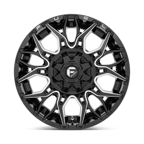 Fuel 1PC D76920001747 D769 20X10 8X170 G-BLK-MILL -18MM - Truck Part Superstore