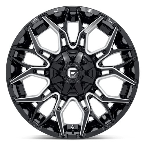 Fuel 1PC D76922001847 D769 22X10 8X180 G-BLK-MILL -18MM - Truck Part Superstore