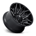 Fuel 1PC D76922208247 D769 22X12 8X6.5 G-BLK-MILL -44MM - Truck Part Superstore