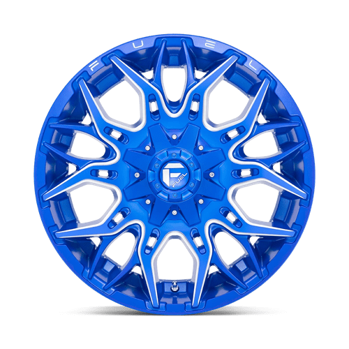 Fuel 1PC D77022209847 D770 22X12 6X135/5.5 BLUE-MILL -44MM - Truck Part Superstore
