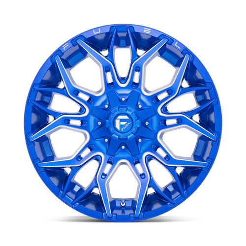 Fuel 1PC D77022008247 D770 22X10 8X6.5 BLUE-MILL -18MM - Truck Part Superstore