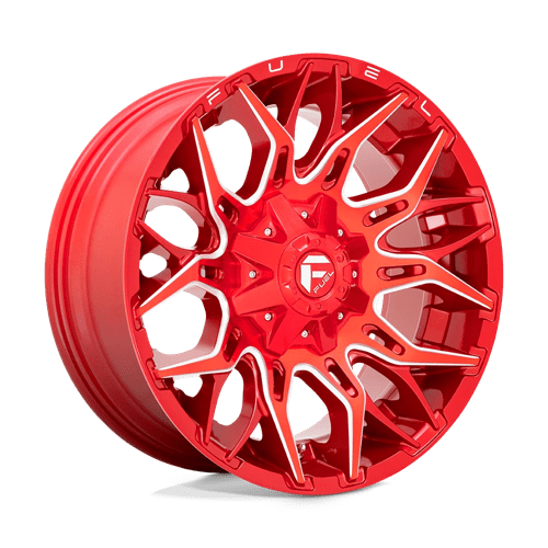 Fuel 1PC D77122009847 D771 22X10 6X135/5.5 GL-RED-MILL -18MM - Truck Part Superstore