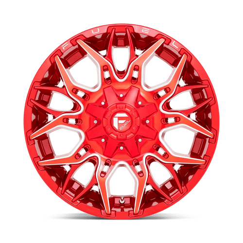 Fuel 1PC D77122009847 D771 22X10 6X135/5.5 GL-RED-MILL -18MM - Truck Part Superstore