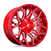 Fuel 1PC D77122001747 D771 22X10 8X170 GL-RED-MILL -18MM - Truck Part Superstore