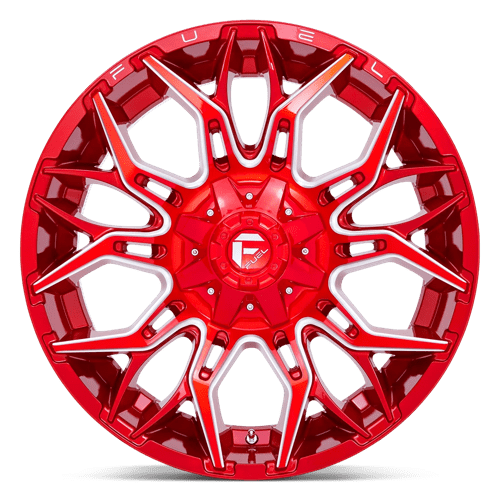 Fuel 1PC D77122001747 D771 22X10 8X170 GL-RED-MILL -18MM - Truck Part Superstore
