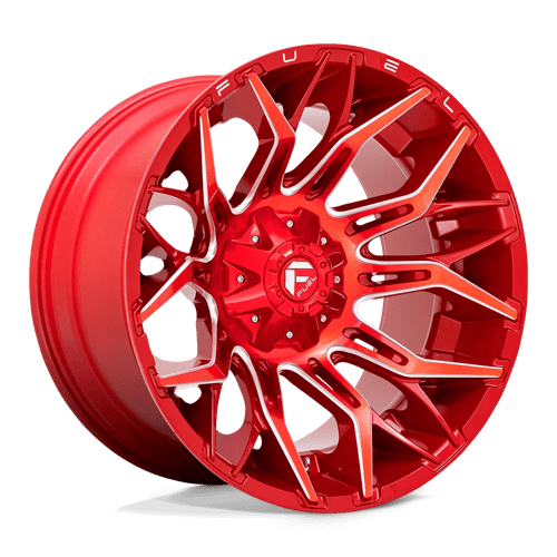 Fuel 1PC D77122202647 D771 22X12 5X4.5/5.0 GL-RED-MILL -44MM - Truck Part Superstore